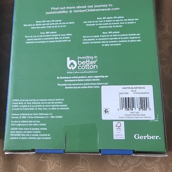 Gerber Baby Milestone Calendar Blanket and Frame set - Picture 2 of 2